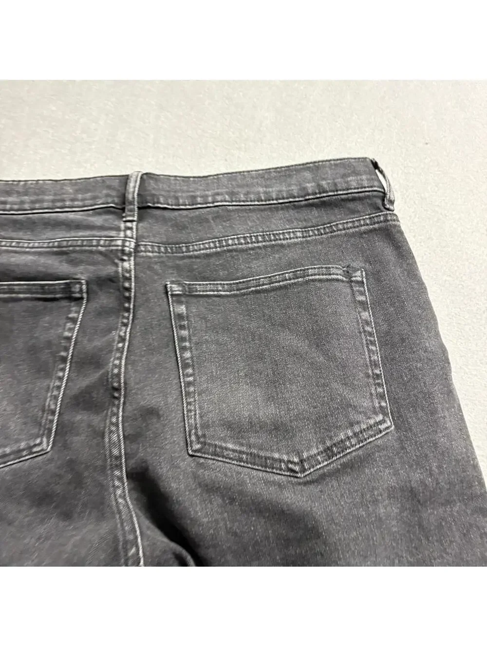 Everlane Jeans Mens 32 Ankle Black Denim Mid Rise Stretch Slim Straight